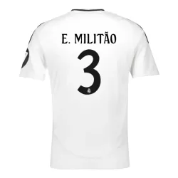 Real Madrid E. Militão 3 Fotbollströja Hemma 2024/25 Real Madrid E. Militão 3 Fotbollströja Hemma 2024/25