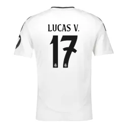 Real Madrid Lucas V. 17 Fotbollströja Hemma 2024/25 Real Madrid Lucas V. 17 Fotbollströja Hemma 2024/25