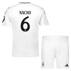 Real Madrid Nacho 6 Fotbollströja Barn Hemma 2024/25 Real Madrid Nacho 6 Fotbollströja Barn Hemma 2024/25