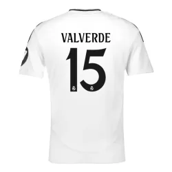 Real Madrid Valverde 15 Fotbollströja Hemma 2024/25 Real Madrid Valverde 15 Fotbollströja Hemma 2024/25