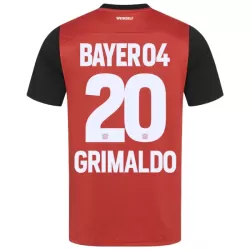 Bayer Leverkusen Alejandro Grimaldo 20 Fotbollströja Hemma 2024/25 Bayer Leverkusen Alejandro Grimaldo 20 Fotbollströja Hemma 2024/25