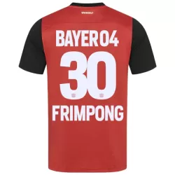 Bayer Leverkusen Jeremie Frimpong 30 Fotbollströja Hemma 2024/25 Bayer Leverkusen Jeremie Frimpong 30 Fotbollströja Hemma 2024/25