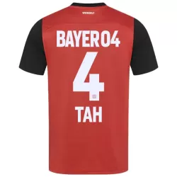 Bayer Leverkusen Jonathan Tah 4 Fotbollströja Hemma 2024/25 Bayer Leverkusen Jonathan Tah 4 Fotbollströja Hemma 2024/25