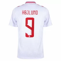 Danmark Højlund 9 Fotbollströja Hemma EM 2024 Danmark Højlund 9 Fotbollströja Hemma EM 2024
