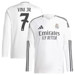 Real Madrid Vini JR 7 Fotbollströja Hemma 2024/25 Långärmad Real Madrid Vini JR 7 Fotbollströja Hemma 2024/25 Långärmad