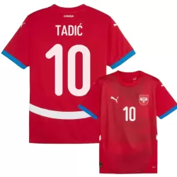 Serbien Tadic 10 Fotbollströja Hemma EM 2024 Serbien Tadic 10 Fotbollströja Hemma EM 2024