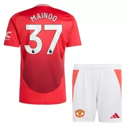 Manchester United Mainoo 37 Fotbollströja Barn Hemma 2024/25 Manchester United Mainoo 37 Fotbollströja Barn Hemma 2024/25