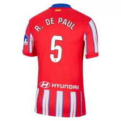 Atlético Madrid R. De Paul 5 Fotbollströja Hemma 2024/25 Atlético Madrid R. De Paul 5 Fotbollströja Hemma 2024/25