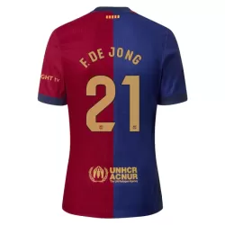 FC Barcelona Frenkie de Jong 21 Fotbollströja Hemma 2024/25 FC Barcelona Frenkie de Jong 21 Fotbollströja Hemma 2024/25
