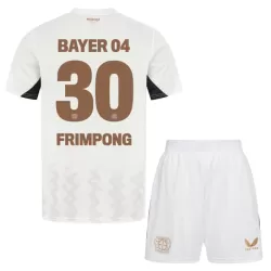 Bayer Leverkusen Jeremie Frimpong 30 Fotbollströja Barn Borta 2024/25 Bayer Leverkusen Jeremie Frimpong 30 Fotbollströja Barn Borta 2024/25