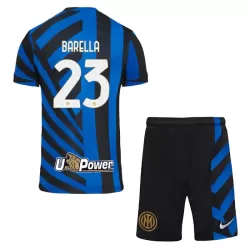 Inter Milan Barella 23 Fotbollströja Barn Hemma 2024/25 Inter Milan Barella 23 Fotbollströja Barn Hemma 2024/25