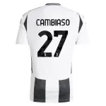 Juventus Cambiaso 27 Fotbollströja Hemma 2024/25