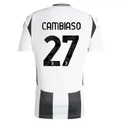Juventus Cambiaso 27 Fotbollströja Hemma 2024/25 Juventus Cambiaso 27 Fotbollströja Hemma 2024/25
