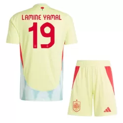 Spanien Lamine Yamal 19 Fotbollströja Barn Borta EM 2024 Spanien Lamine Yamal 19 Fotbollströja Barn Borta EM 2024