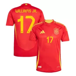 Spanien Williams JR 17 Fotbollströja Hemma EM 2024 Spanien Williams JR 17 Fotbollströja Hemma EM 2024