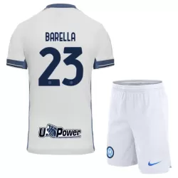Inter Milan Barella 23 Fotbollströja Barn Borta 2024/25 Inter Milan Barella 23 Fotbollströja Barn Borta 2024/25