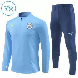 Manchester City Träningströjasats Quarter-Zip Barn 2024/25 Blå Manchester City Träningströjasats Quarter-Zip Barn 2024/25 Blå