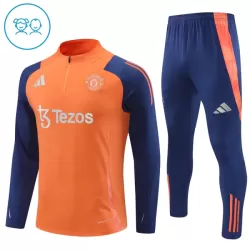 Manchester United Träningströjasats Quarter-Zip Barn 2024/25 Orange Manchester United Träningströjasats Quarter-Zip Barn 2024/25 Orange