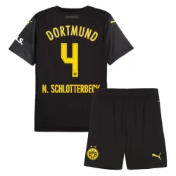 Borussia Dortmund N. Schlotterbeck 4 Fotbollströja Barn Borta 2024/25 Borussia Dortmund N. Schlotterbeck 4 Fotbollströja Barn Borta 2024/25