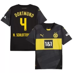 Borussia Dortmund N. Schlotterbeck 4 Fotbollströja Borta 2024/25 Borussia Dortmund N. Schlotterbeck 4 Fotbollströja Borta 2024/25