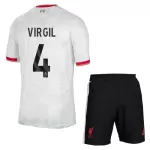 Liverpool Virgil 4 Fotbollströja Barn Tredje 2024/25