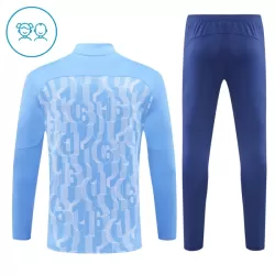 Manchester City Träningströjasats Quarter-Zip Barn 2024/25 Blå