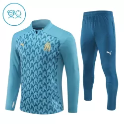 Olympique Marseille Träningströjasats Quarter-Zip Barn 2024/25 Blå Olympique Marseille Träningströjasats Quarter-Zip Barn 2024/25 Blå