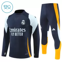 Real Madrid Träningströjasats Quarter-Zip Barn 2024/25 Navy Real Madrid Träningströjasats Quarter-Zip Barn 2024/25 Navy