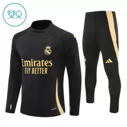 Real Madrid Träningströjasats Quarter-Zip Barn 2024/25 Svart Real Madrid Träningströjasats Quarter-Zip Barn 2024/25 Svart