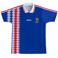 Frankrike Fotbollströja Hemma Retro 1994 Frankrike Fotbollströja Hemma Retro 1994