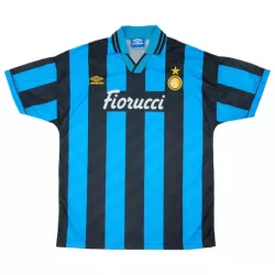 Inter Milan 1994-95 Fotbollströja Hemma Retro Inter Milan 1994-95 Fotbollströja Hemma Retro