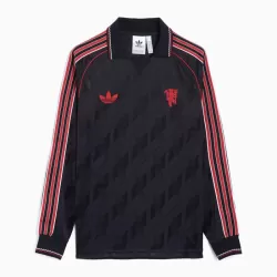 Manchester United Fotbollströja Retro 2024/25 Långärmad Manchester United Fotbollströja Retro 2024/25 Långärmad