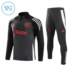 Manchester United Träningströjasats Quarter-Zip Barn 2024/25 Grå Manchester United Träningströjasats Quarter-Zip Barn 2024/25 Grå