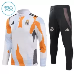 Real Madrid Träningströjasats Quarter-Zip Barn 2024/25 Vit Real Madrid Träningströjasats Quarter-Zip Barn 2024/25 Vit