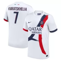 Paris Saint-Germain Kvaratskhelia 7 Fotbollströja Borta 2024/25 Paris Saint-Germain Kvaratskhelia 7 Fotbollströja Borta 2024/25