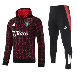 Manchester United Hoodie Träningströjasats 2024/25 Röd Manchester United Hoodie Träningströjasats 2024/25 Röd