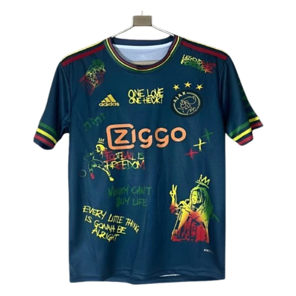 Ajax Amsterdam x Bob Marley Fotbollströja 2024/25 Navy Ajax Amsterdam x Bob Marley Fotbollströja 2024/25 Navy