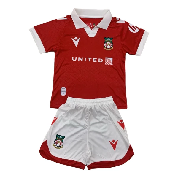 Wrexham Fotbollströja Barn Hemma 2024/25 Wrexham Fotbollströja Barn Hemma 2024/25
