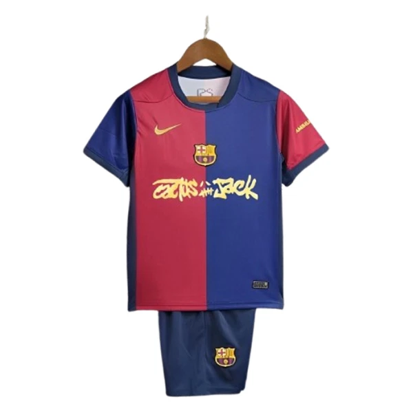 FC Barcelona x Travis Scott Fotbollströja Barn Hemma 2024/25 FC Barcelona x Travis Scott Fotbollströja Barn Hemma 2024/25