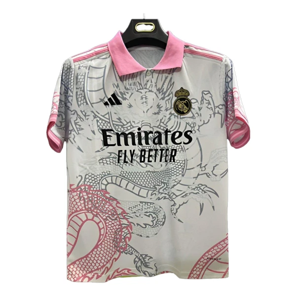 Real Madrid Fotbollströja 2025/26 Dragon Vit Real Madrid Fotbollströja 2025/26 Dragon Vit