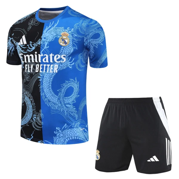 Real Madrid Fotbollströja Barn 2024/25 Dragon Blå Real Madrid Fotbollströja Barn 2024/25 Dragon Blå