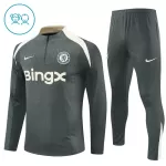 Chelsea Träningströjasats Quarter-Zip Barn 2025/26 Grå