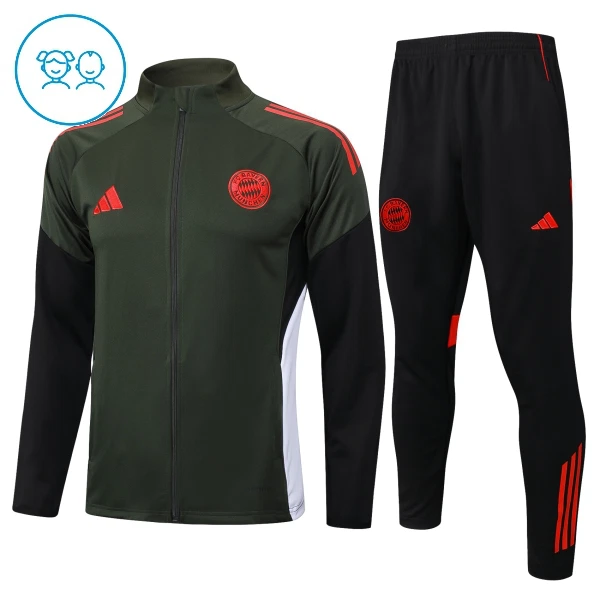 FC Bayern München Träningströjasats Quarter-Zip Barn 2025/26 Grön FC Bayern München Träningströjasats Quarter-Zip Barn 2025/26 Grön
