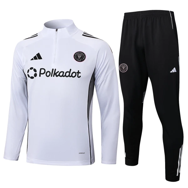 Inter Miami CF Träningströjasats Quarter-Zip 2025/26 Vit Inter Miami CF Träningströjasats Quarter-Zip 2025/26 Vit