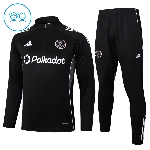 Inter Miami CF Träningströjasats Quarter-Zip Barn 2025/26 Svart Inter Miami CF Träningströjasats Quarter-Zip Barn 2025/26 Svart