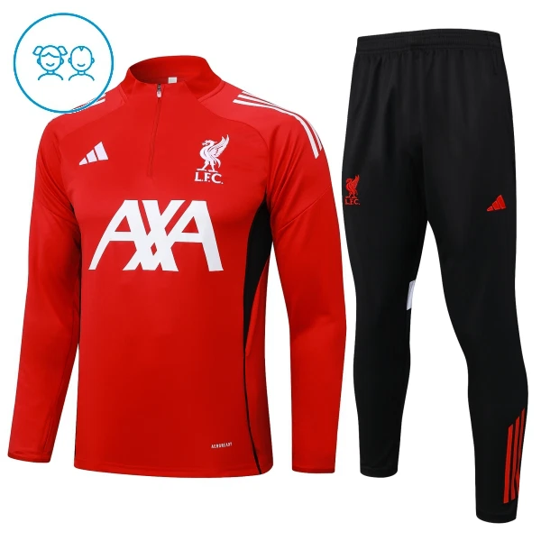 Liverpool Träningströjasats Quarter-Zip Barn 2024/25 Röd Liverpool Träningströjasats Quarter-Zip Barn 2024/25 Röd