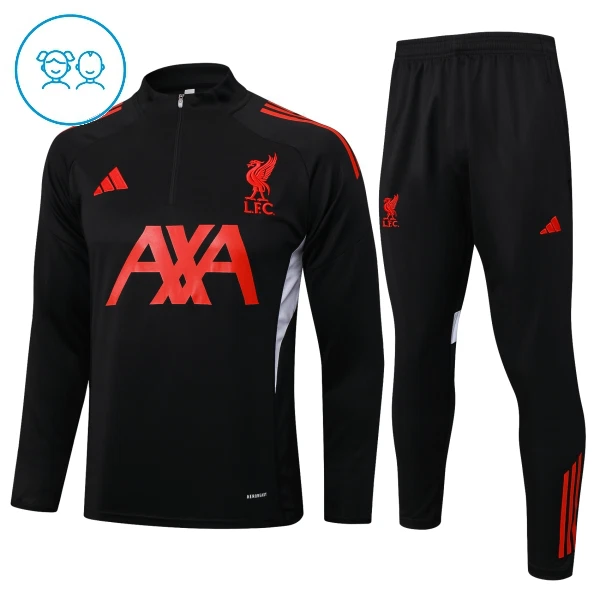 Liverpool Träningströjasats Quarter-Zip Barn 2024/25 Svart Liverpool Träningströjasats Quarter-Zip Barn 2024/25 Svart