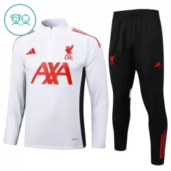 Liverpool Träningströjasats Quarter-Zip Barn 2025/26 Vit