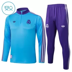 Real Madrid Träningströjasats Quarter-Zip Barn 2025/26 Blå Real Madrid Träningströjasats Quarter-Zip Barn 2025/26 Blå