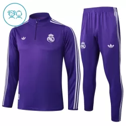 Real Madrid Träningströjasats Quarter-Zip Barn 2025/26 Lila Real Madrid Träningströjasats Quarter-Zip Barn 2025/26 Lila